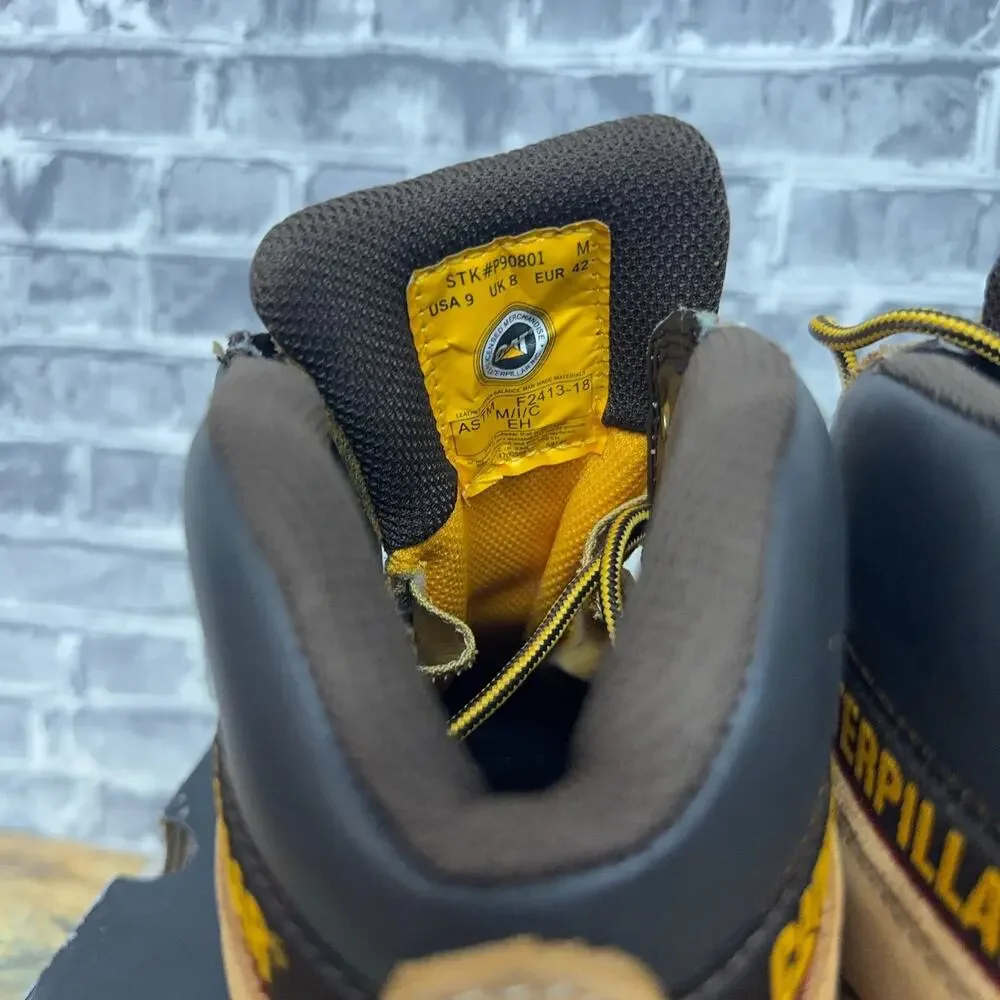 Caterpillar Outline Steel Toe Honey Reset Work Boot P90801 Mens Size 8 New